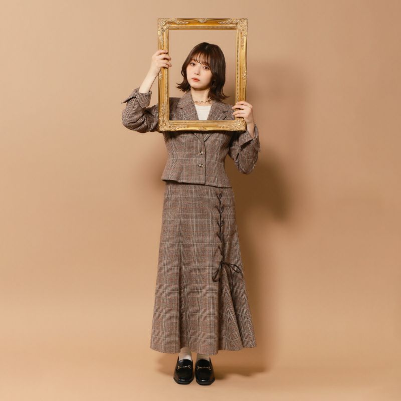 miori ichikawa】 バックベルトテーラードジャケット | MUNICAN